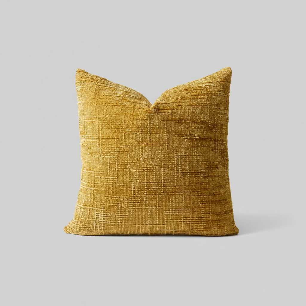 Chenille Kissenbezug 40x40 | Dekoratives Sofakissen