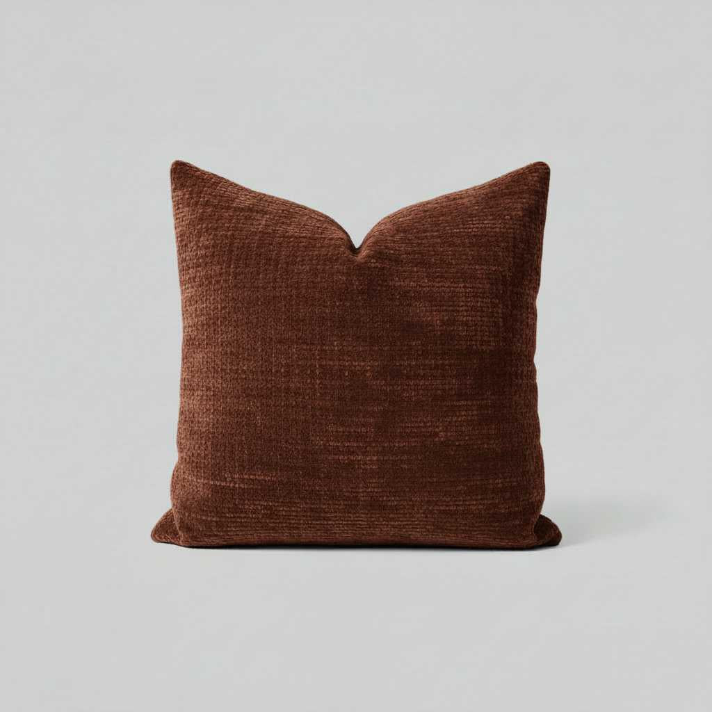 Chenille Kissenbezug 40x40 | Dekoratives Sofakissen