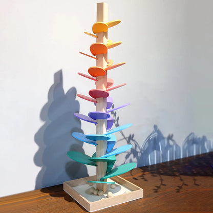 Regenbogen-Murmelturm Luca – Interaktives Motorikspielzeug ab 3 Jahren