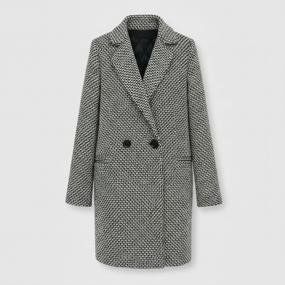 Eleganter Wollmantel für Damen | Langer Wintermantel