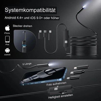 HD Endoskop-Kamera – Inspektionskamera Plug & Play