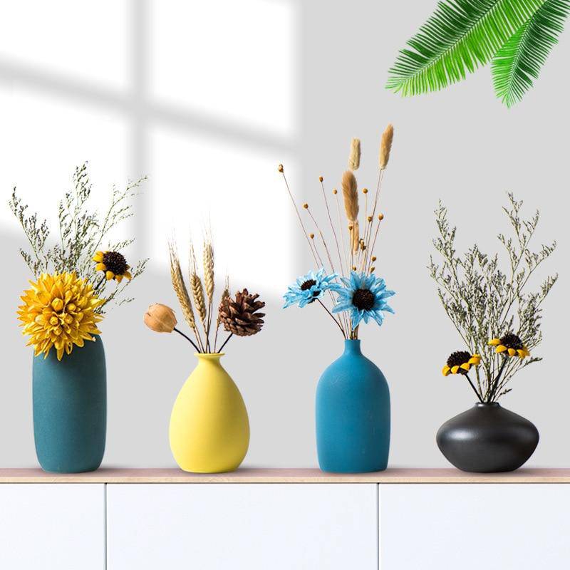 Farbenfrohe Keramikvase im Japanischen Stil | Tischvase 3