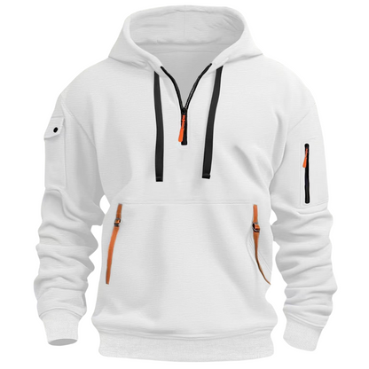 Samuel | Herren Hoodie – Reißverschluss-Taschen, Freizeit & Bequem
