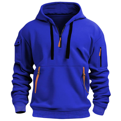Samuel | Herren Hoodie – Reißverschluss-Taschen, Freizeit & Bequem