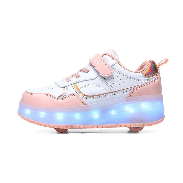 Orthopädische LED-Rollschuhe Zoe – Leuchtende Räder & Größenverstellbar