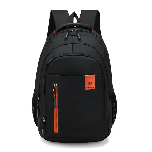 Herren Oxford Rucksack Wasserdicht – USB-Ladeanschluss & Multifach