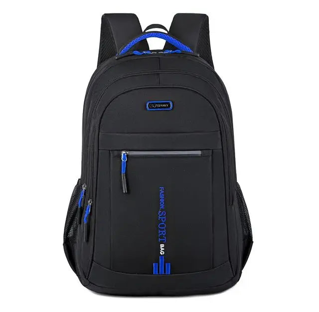 Herren Oxford Rucksack Wasserdicht – USB-Ladeanschluss & Multifach