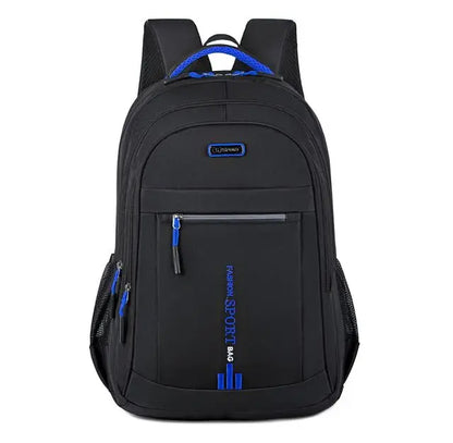 Herren Oxford Rucksack Wasserdicht – USB-Ladeanschluss & Multifach