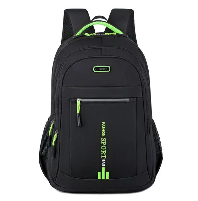 Herren Oxford Rucksack Wasserdicht – USB-Ladeanschluss & Multifach