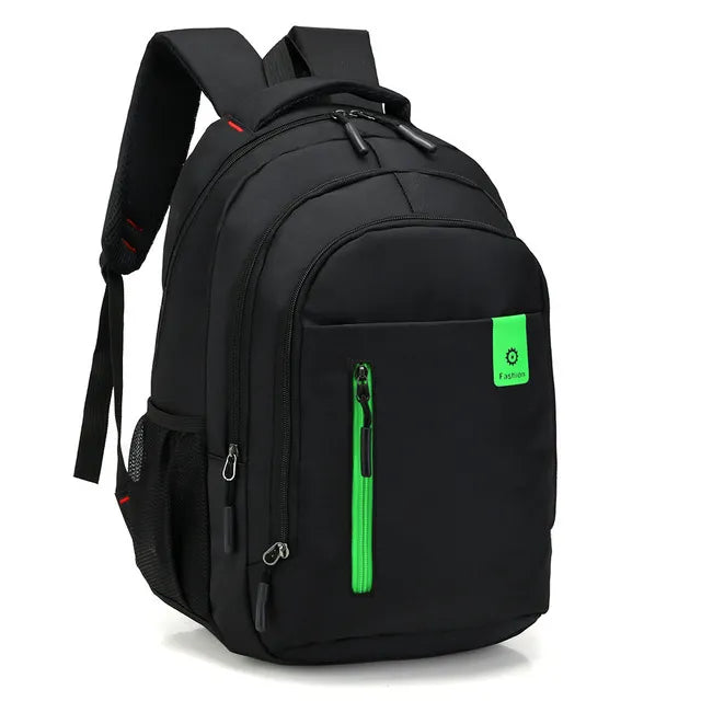 Herren Oxford Rucksack Wasserdicht – USB-Ladeanschluss & Multifach