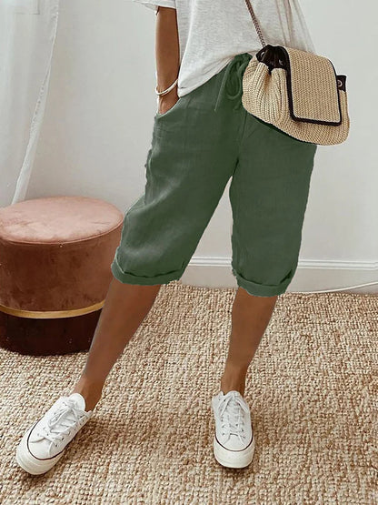 Damen Caprihose Lässig – Stretch Bequem & Sommerstyle