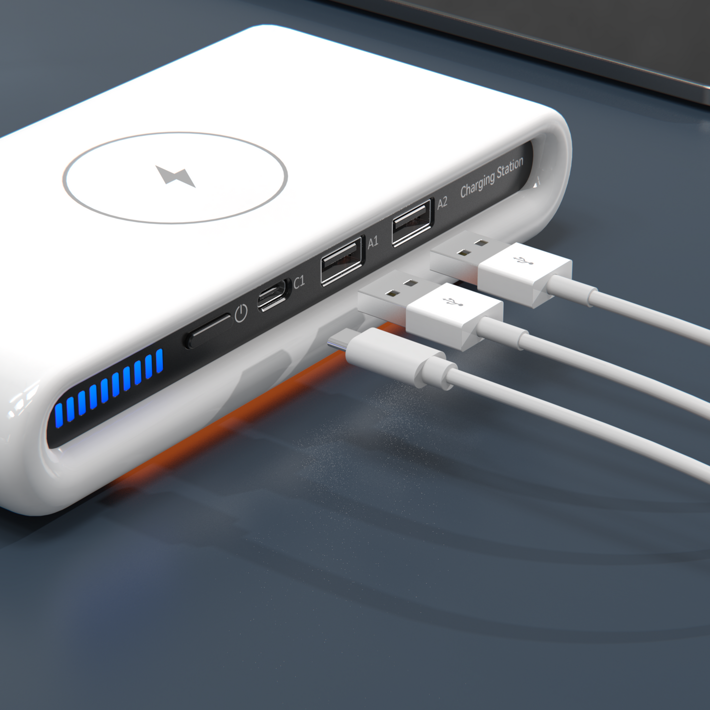 Kabelloses 4-in-1 Ladegerät – Wireless Charging Station