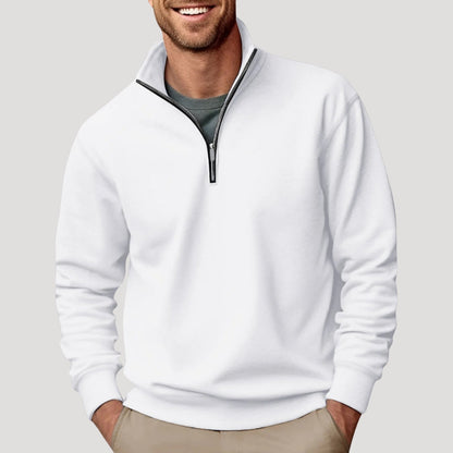 Troyer Pullover Herren – Viertelreißverschluss & Stehkragen