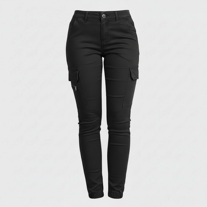 Moderne Cargo-Hose Damen | Trendige Stoffhose für Alltag