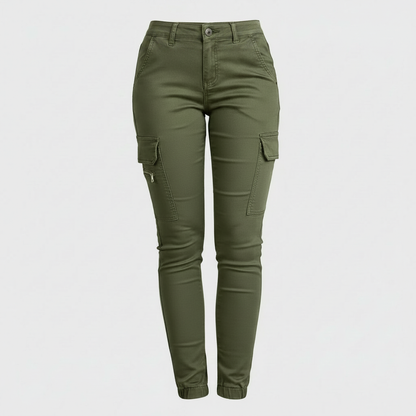 Moderne Cargo-Hose Damen | Trendige Stoffhose für Alltag