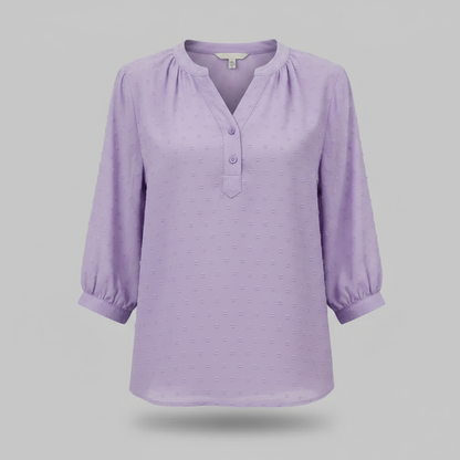 Patchwork Bluse Damen | Modische Weiße Bluse für Freizeit