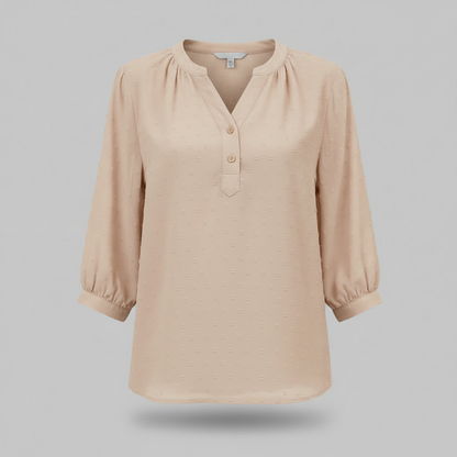 Patchwork Bluse Damen | Modische Weiße Bluse für Freizeit