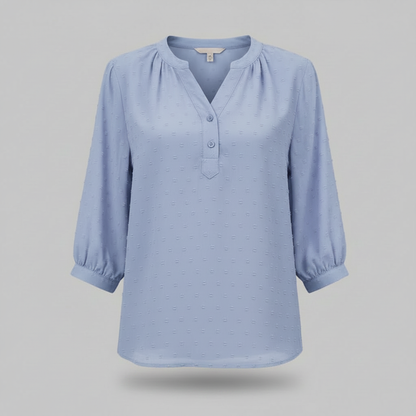 Patchwork Bluse Damen | Modische Weiße Bluse für Freizeit