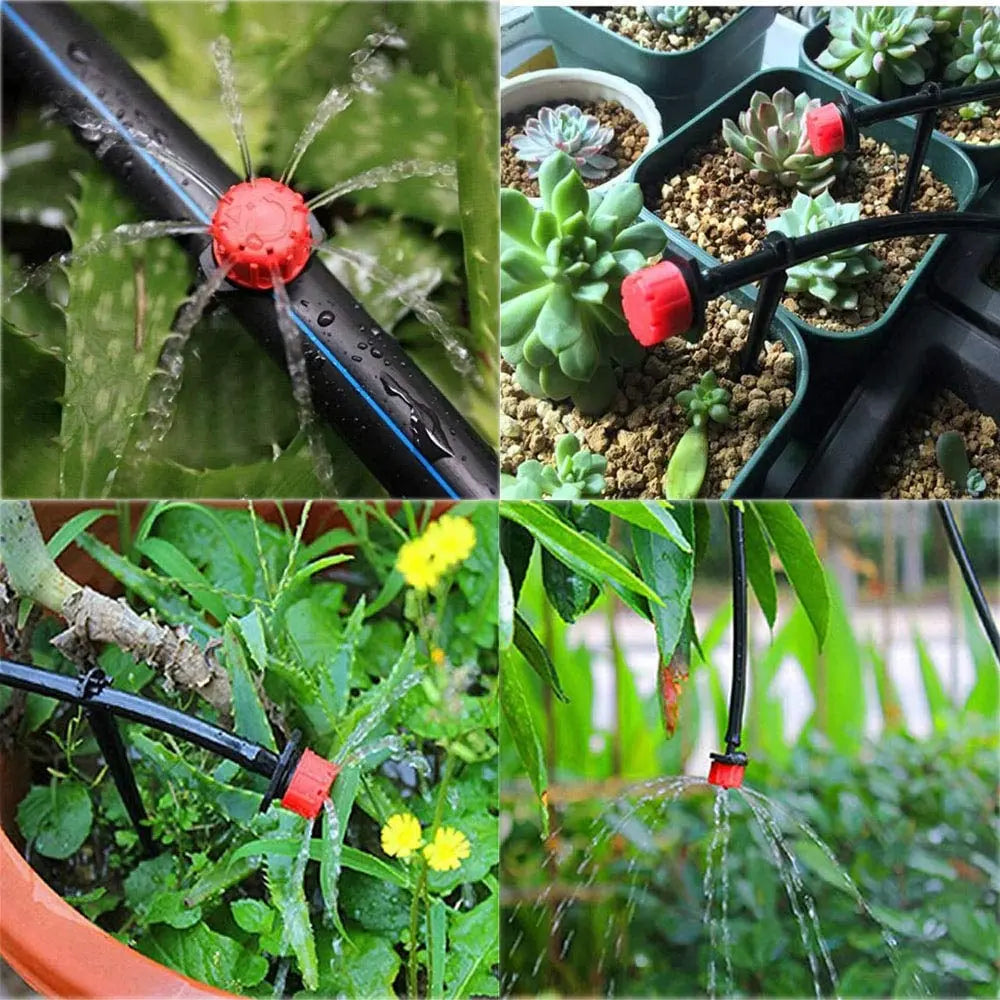 Bewässerungstropfer 100er-Set – Verstellbar & Tropfbewässerung