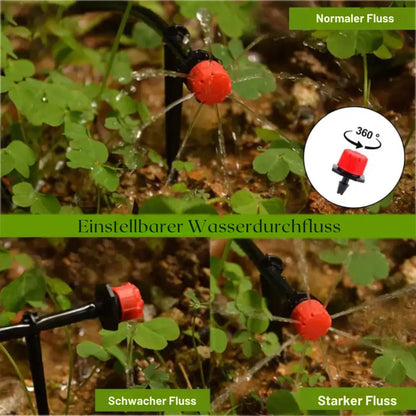 Bewässerungstropfer 100er-Set – Verstellbar & Tropfbewässerung