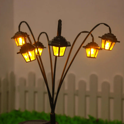 Retro Solar-Gartenlaterne – 6 LED Warmweiß & IP44 Outdoor