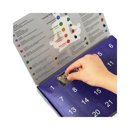 Edelstein Kinder-Adventskalender – 24 Kristalle & Lernset