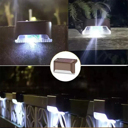 Solar-Stufenleuchte 8er-Set – Outdoor Treppenbeleuchtung