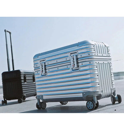 Hartschalenkoffer Aluminium-Magnesium – Leicht TSA-Schloss & 4 Rollen