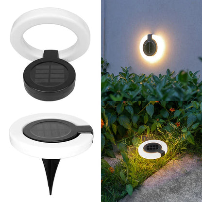 Solar-Gartenleuchte – 360° Schwenkbar & IP65 Erdspieß