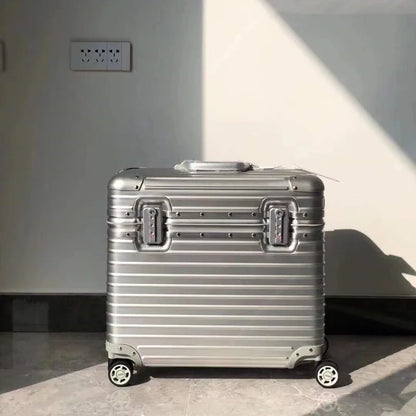 Hartschalenkoffer Aluminium-Magnesium – Leicht TSA-Schloss & 4 Rollen