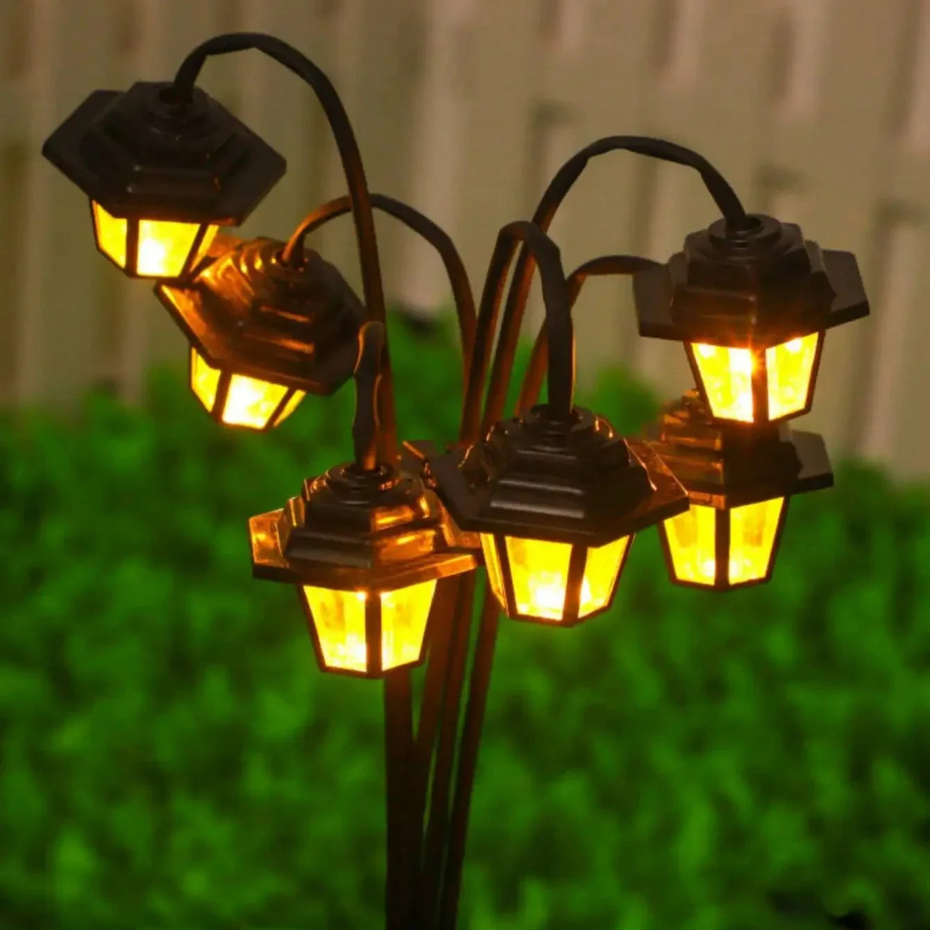 Retro Solar-Gartenlaterne – 6 LED Warmweiß & IP44 Outdoor