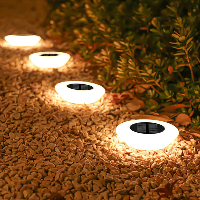 Solar-Bodenleuchte 4er-Set – 14 LED & 360° Bodenstrahler