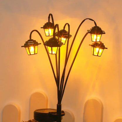 Retro Solar-Gartenlaterne – 6 LED Warmweiß & IP44 Outdoor