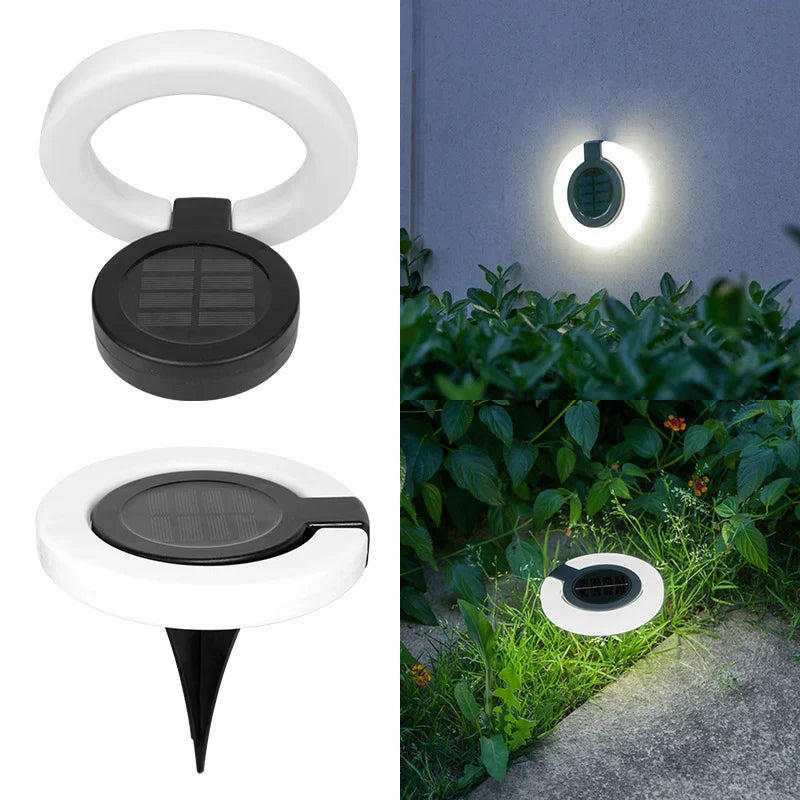Solar-Gartenleuchte – 360° Schwenkbar & IP65 Erdspieß