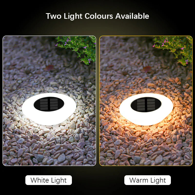 Solar-Bodenleuchte 4er-Set – 14 LED & 360° Bodenstrahler