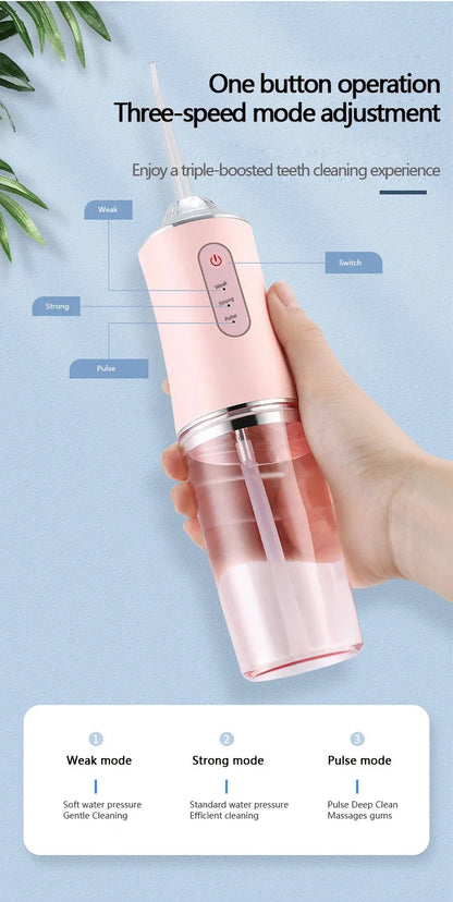 Tragbarer Wasserflossen – 3 Modi, 220 ml & IPX7 Wasserdicht
