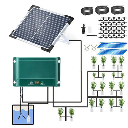 Solar Tropfbewässerungssystem – 30 Modi 7 Timer & Automatisch