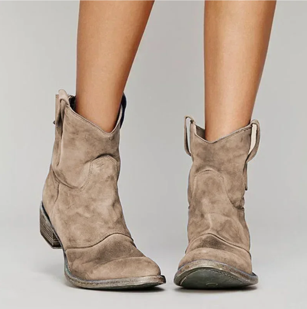 Roselle | Damen Wildleder Westernstiefel – Elegant, Robust & Stilvoll