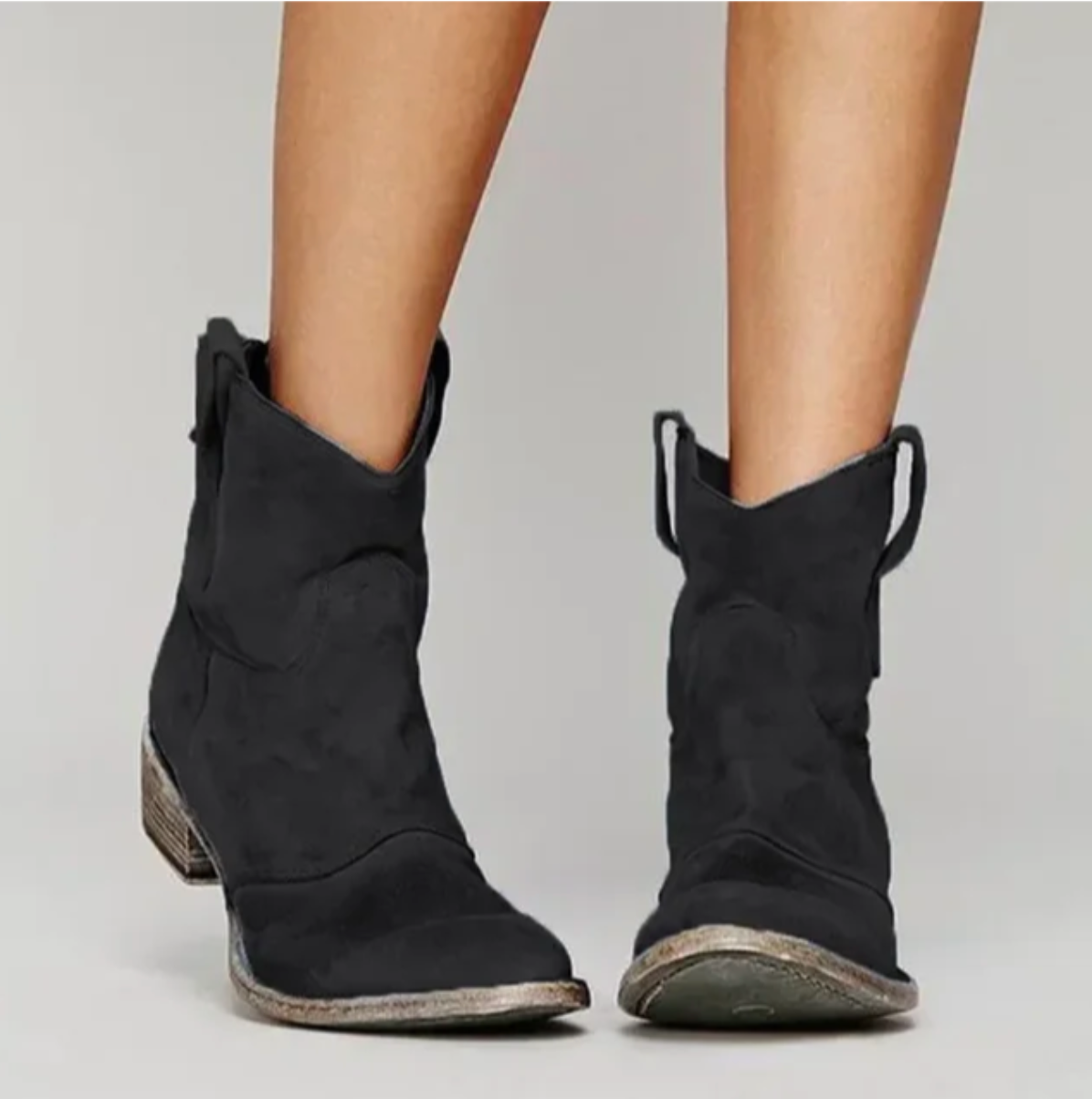 Roselle | Damen Wildleder Westernstiefel – Elegant, Robust & Stilvoll