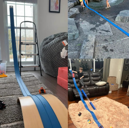 Kinder Spielbahn Flexibel – Fahrzeuge Kreativ & Aufrollbar