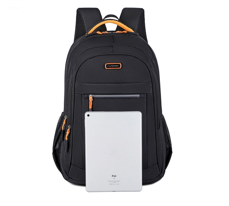 Herren Oxford Rucksack Wasserdicht – USB-Ladeanschluss & Multifach