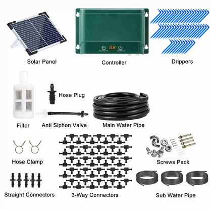 Solar Tropfbewässerungssystem – 30 Modi 7 Timer & Automatisch