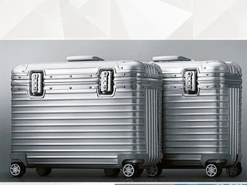 Hartschalenkoffer Aluminium-Magnesium – Leicht TSA-Schloss & 4 Rollen