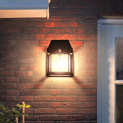 Solar-Wandleuchte Laternenstil 2er-Set – Mit Bewegungsmelder
