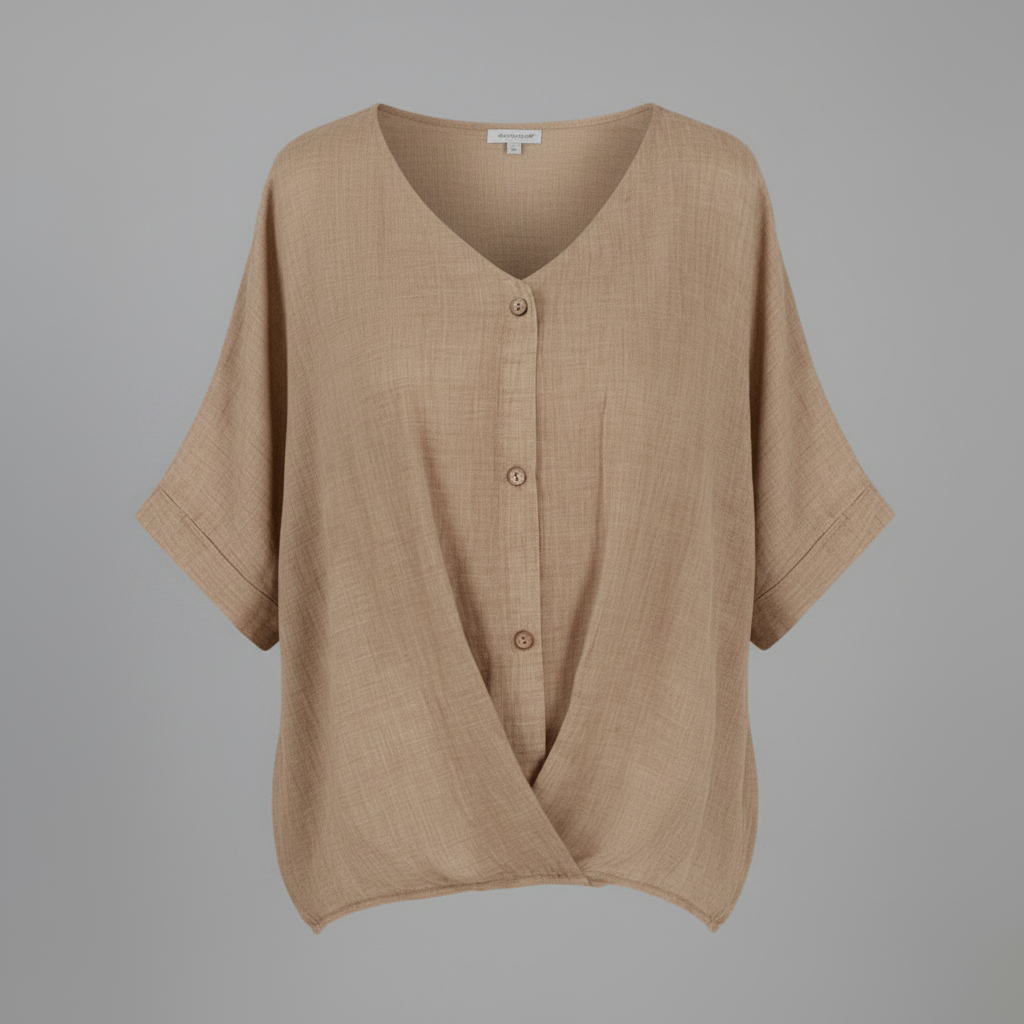 Vielseitige Damenbluse mit V-Ausschnitt | Elegante Mode