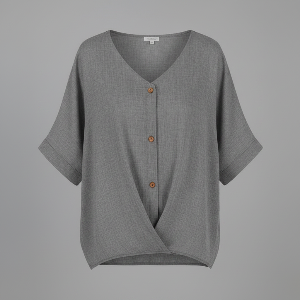 Vielseitige Damenbluse mit V-Ausschnitt | Elegante Mode