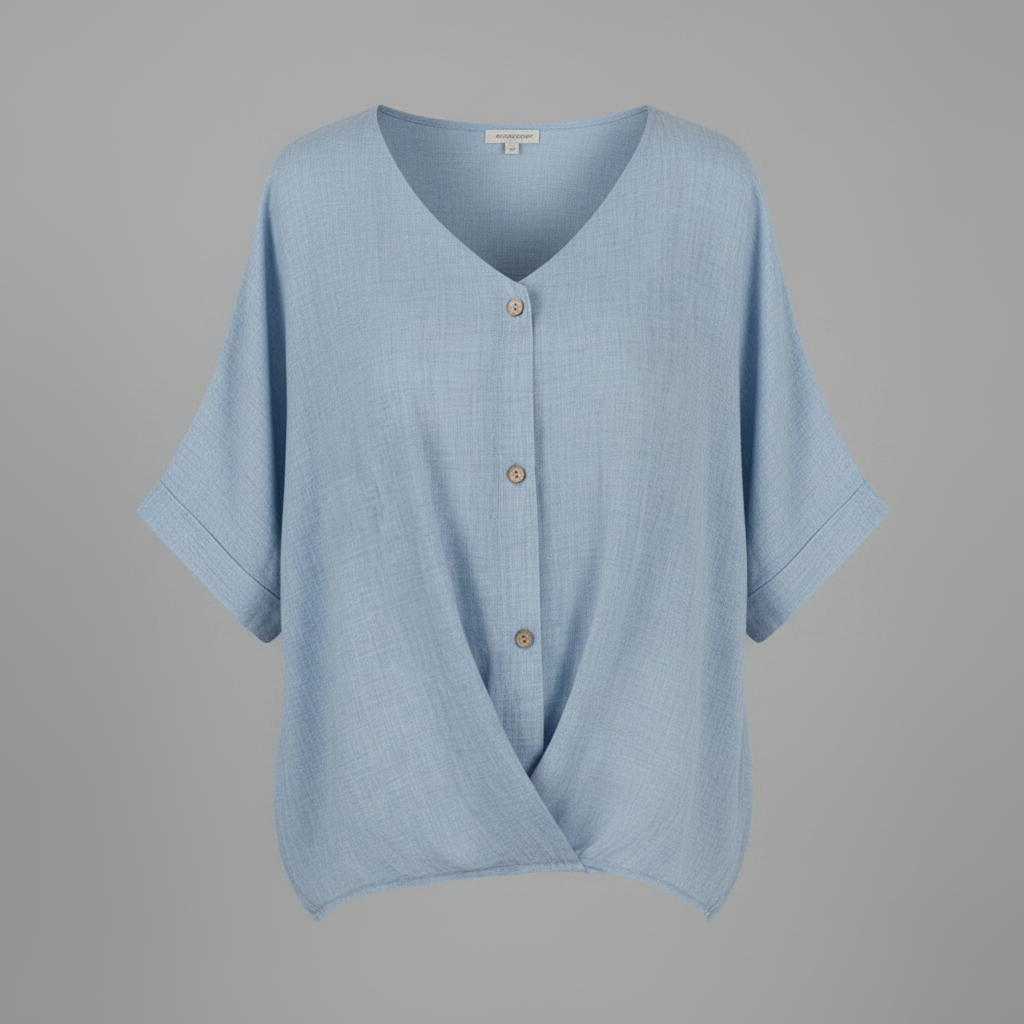 Vielseitige Damenbluse mit V-Ausschnitt | Elegante Mode