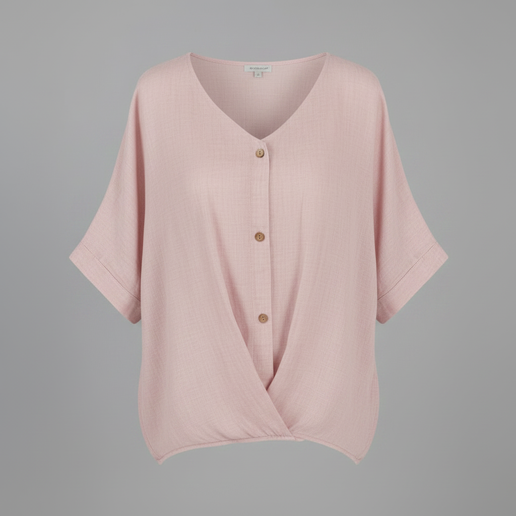 Vielseitige Damenbluse mit V-Ausschnitt | Elegante Mode