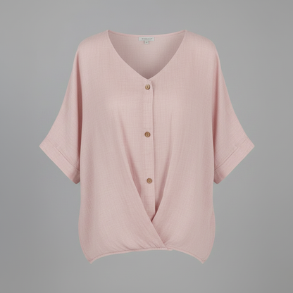 Vielseitige Damenbluse mit V-Ausschnitt | Elegante Mode