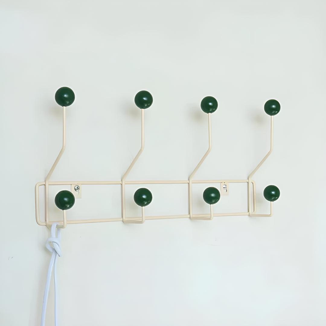 Wandgarderobe Mid-Century – Gusseisen 3–4 Haken & Flur